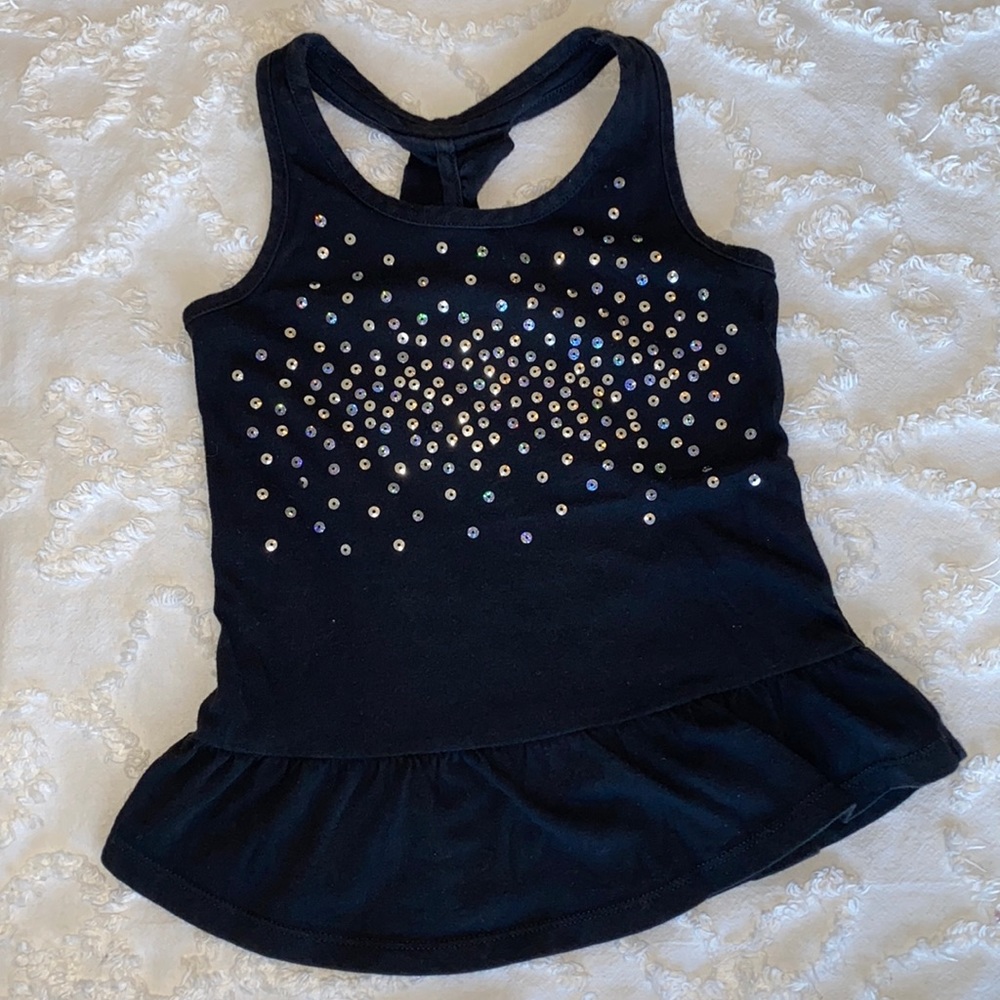 Circo, black with sequin tank top